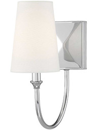 Cameron 1 Light Sconce in Polished Nickel.